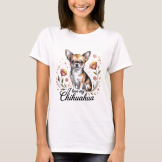 T-shirt J'adore mon chihuahua