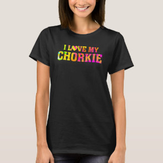 T-shirt J'adore mon Chorkie   Fier parent de chien   Propr