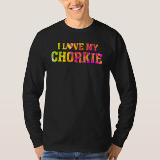 T-shirt J'adore mon Chorkie   Fier parent de chien   Propr