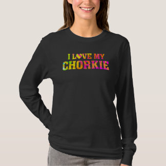 T-shirt J'adore mon Chorkie   Fier parent de chien   Propr