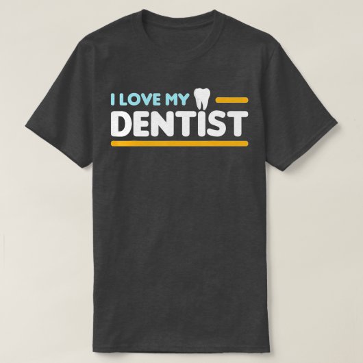 T-shirt J'adore mon dentiste (Design devant)