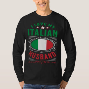 T-shirt J'adore mon époux italien