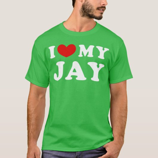 T-shirt J'adore mon Jay j'adore mon Jay boy (Devant)