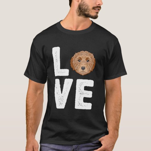 T-shirt J'adore mon Labradoodle (Devant)