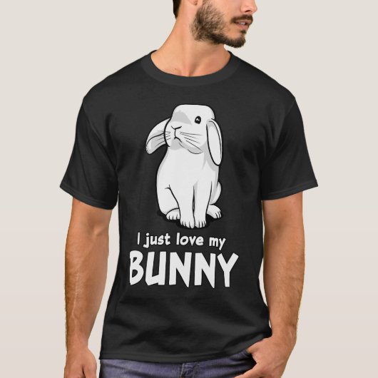 T-shirt J'adore mon lapin (Devant)