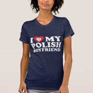 T-shirt J'adore mon petit ami polonais