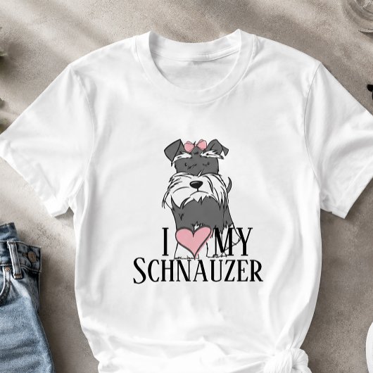 T-shirt J'adore Mon Schnauzer
