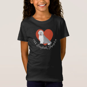 T-Shirt J'adore mon vieux chien de berceau anglais ! T-shi