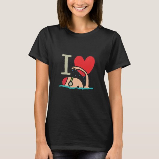 T-shirt J'adore nager (Devant)