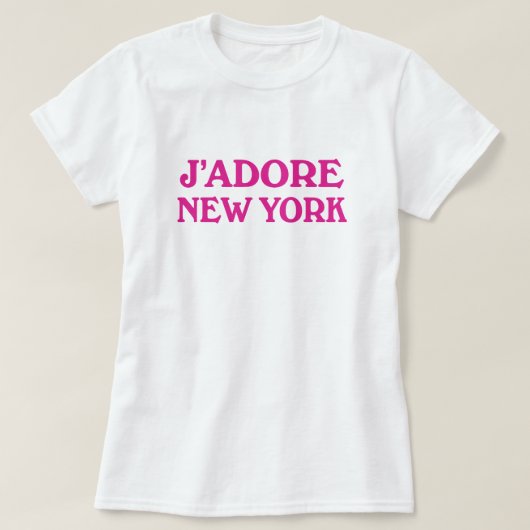 T-shirt J'adore New York (Design devant)