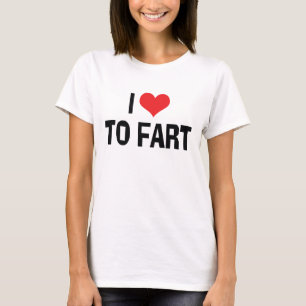 T-shirt J'adore Péter du Cœur - Humour de Pet drôle