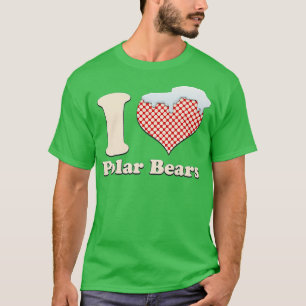 T-shirt J'adore Polar Bears Heart Premium