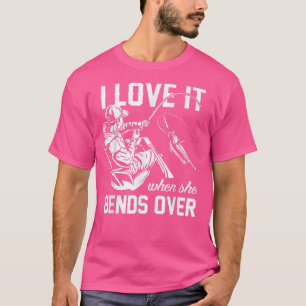 T-shirt J'adore quand elle se penche sur la pêche