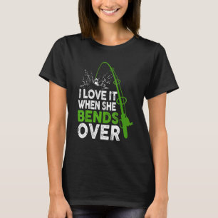 T-shirt J'adore quand elle se penche Tenues de pêche