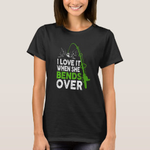 T-shirt J'adore quand elle se penche Tenues de pêche