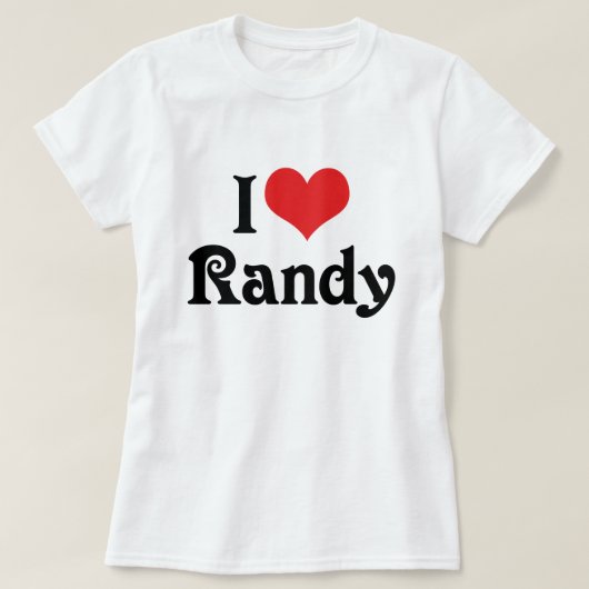 T-shirt J'adore Randy (Design devant)