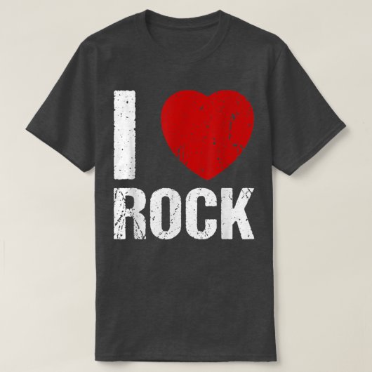T-shirt J'adore Rock Music Rock 'n' Roll (Design devant)