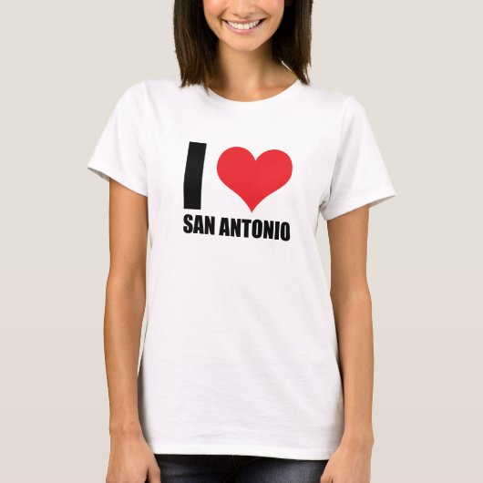 T-shirt J'adore San Antonio (Devant)