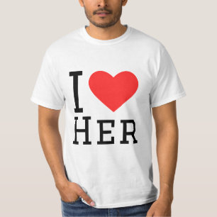 T-shirt J'adore son autocollant carré