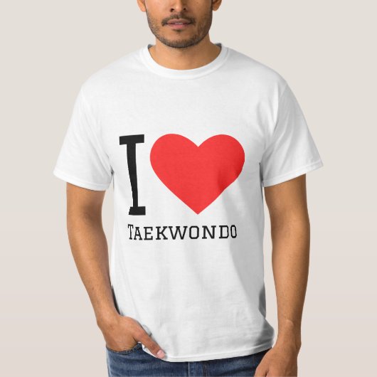 T-shirt J'adore taekwondo (Devant)