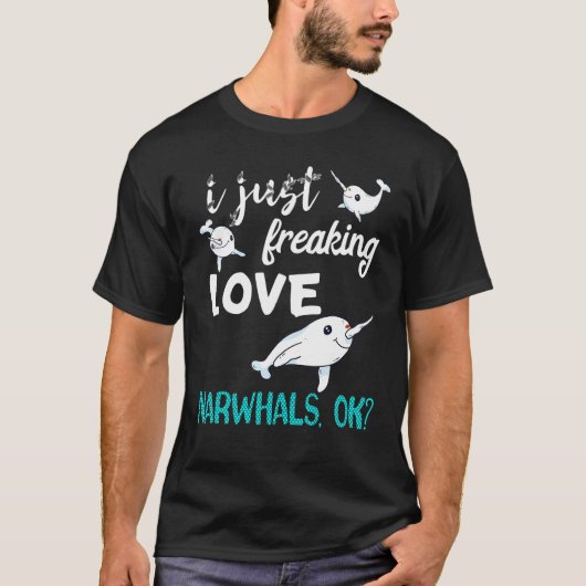 T-shirt J'adore tout simplement les narvals baleine poisso (Devant)