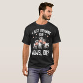 T-shirt J'adore tout simplement les vaches Agriculteurs Am (Devant entier)