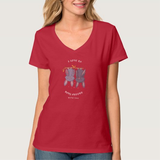 T-shirt J'adore traîner avec toi (Devant)