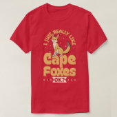 T-shirt J'adore vraiment Cape Foxes Cape Fox (Design devant)