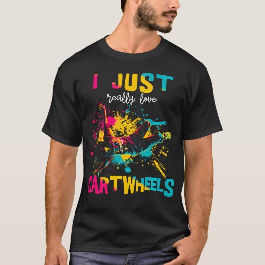 T-shirt J'adore vraiment l'exercice de roues (Devant)