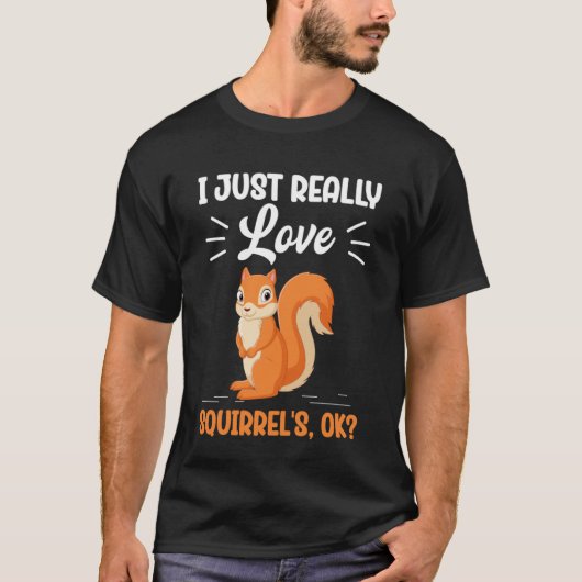 T-shirt J'adore vraiment Squirrel's Ok (Devant)