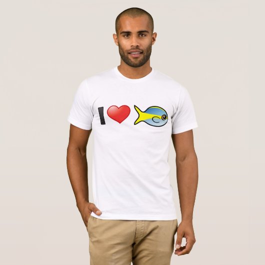 T-shirt J'adore Yellowtail Snapper (Devant entier)