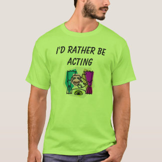 T-shirt J'AGIRAIS plutôt avec KBP et dos de site Web