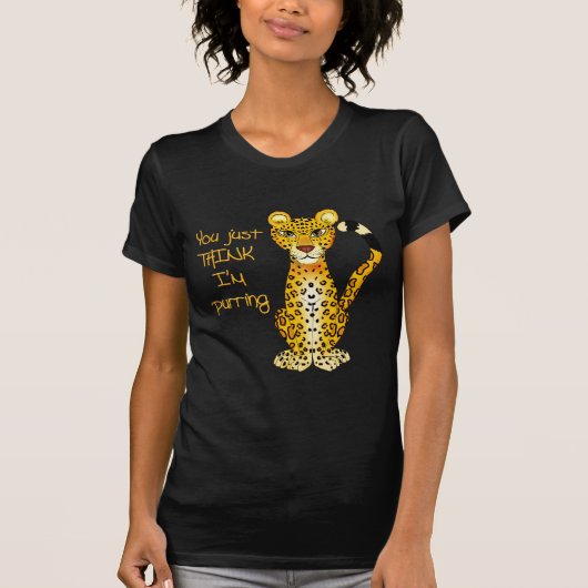 T-shirt Jaguar de ronronnement (Devant)