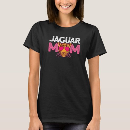 T-shirt Jaguar Maman Lunettes de soleil roses (Devant)