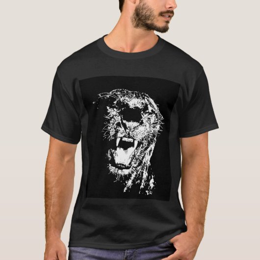 T-shirt Jaguar - Panthère noire (Devant)