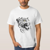 T-shirt Jaguar Wild Animal Nature Illustration Art tatouag (Devant)
