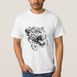 T-shirt Jaguar Wild Animal Nature Illustration Art tatouag