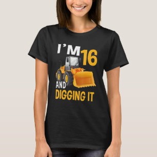 T-shirt J'ai 16 ans et je creuse 16 garçons 16e Anniversai