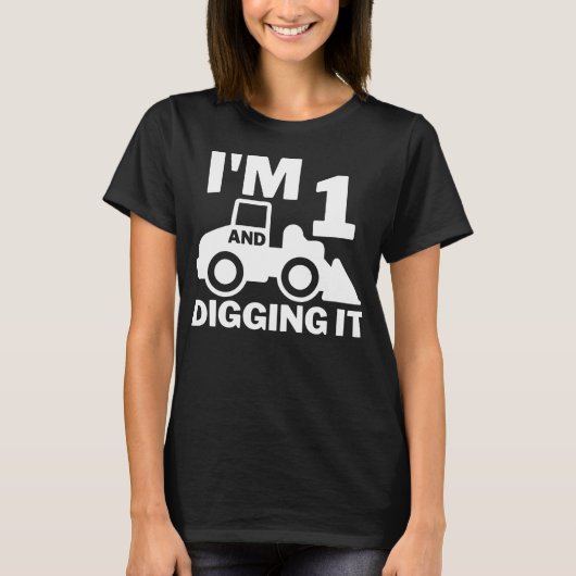 T-shirt J'ai 1 an et je l'ai creusé (Devant)