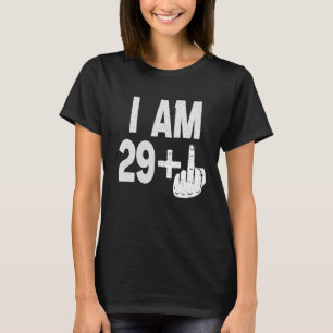 T-shirt J'Ai 29 Ans Plus Moyen Doigt 30 Anniversaire Né Da