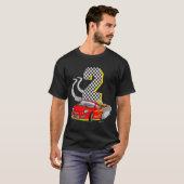 T-shirt J'Ai 2 Ans Racing Car Toddler Crew 2nd Birth (Devant entier)