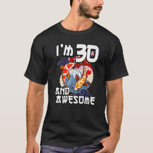 T-shirt J'ai 30 ans et merveilleux Poisson Carp Japonais K