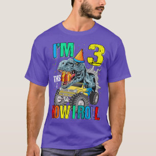 T-shirt J'ai 3 ans C'est comme ça que je roule Monster Tru
