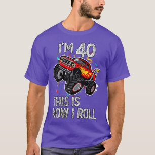 T-shirt J'ai 40 ans C'est comme ça que je roule 40e annive