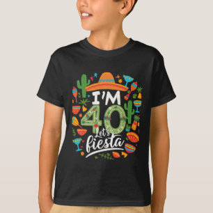 T-shirt J'ai 40 ans Faisons la fête 40e anniversaire Cinco