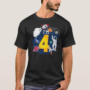 T-shirt J'ai 4 ans astronaute extra-atmosphérique 4e anniv