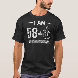 T-shirt J'ai 58 ans plus 1 59e anniversaire
