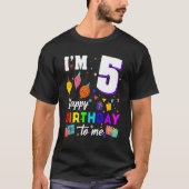 T-shirt J'ai 5 ans Joyeux anniversaire pour moi 5e anniver (Devant)