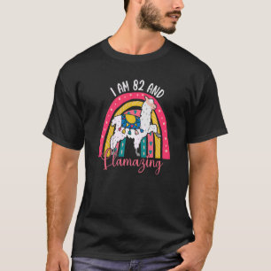 T-shirt J'Ai 82 Ans Et Llamazing Alpaca Llama 82E