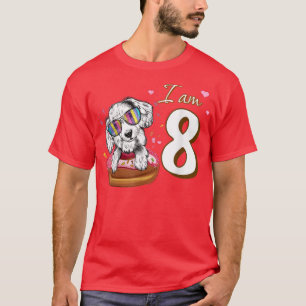 T-shirt J'ai 8 Anniversaire mignonne belle Espagnol avec C